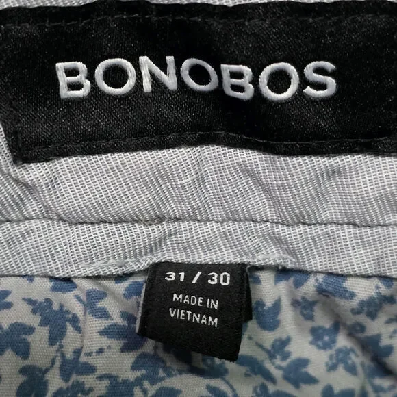 Bonobos Slim Fit Chino Pants Men’s 31x30 Tan Khaki Casual - Picture 3 of 5